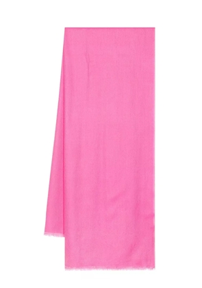 N.Peal frayed pashmina shawl - Pink