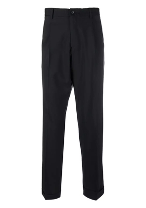 Briglia 1949 elasticated-waistband cotton-wool chinos - Blue