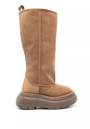 R13 chunky shearling boots - Brown