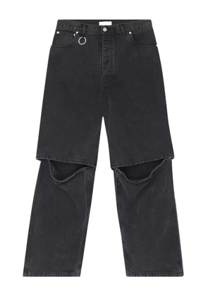 Études Studio layered knee-detailing loose-fit jeans - Black