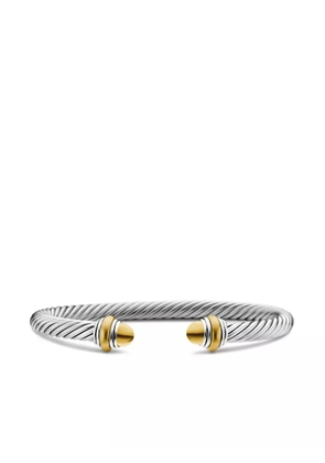 David Yurman 14kt yellow gold and sterling silver Classic Cable bracelet (5mm)