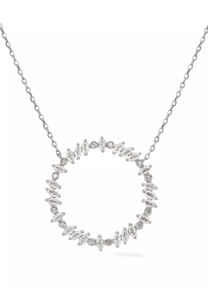 Lark & Berry sterling silver Rainbow Veto White Luz sapphire and diamond necklace