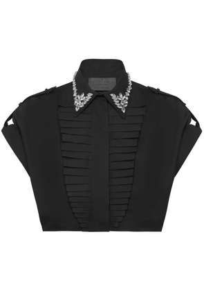 Philipp Plein Voulant cropped shirt - Black