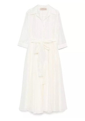 Blanca Vita flared midi dress - Neutrals