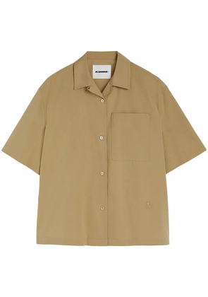 Jil Sander crop-sleeves shirt - Neutrals