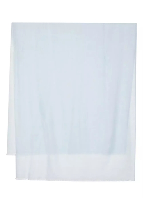 N.Peal frayed pashmina shawl - Blue