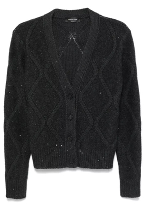 Fabiana Filippi sequin-embellished cardigan - Grey