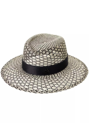 Maison Michel Virginie straw fedora hat - Neutrals