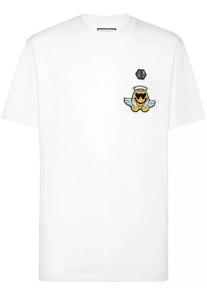 Philipp Plein smile-patch T-shirt - White
