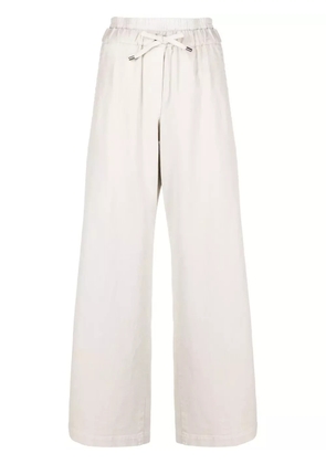 Brunello Cucinelli straight-leg drawstring trousers - Neutrals