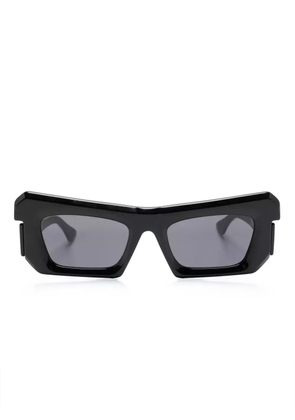 Kuboraum P2 rectangle-frame sunglasses - Black