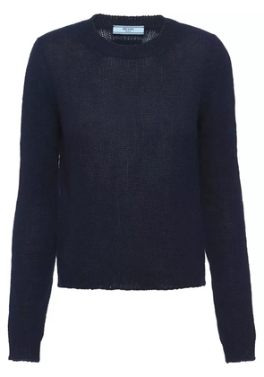 Prada crew-neck cashmere jumper - Blue