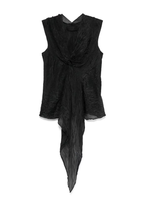 Marc Le Bihan knot detailed top - Black