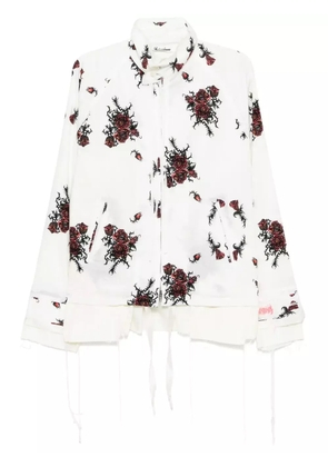 midorikawa raw edge blouse - White