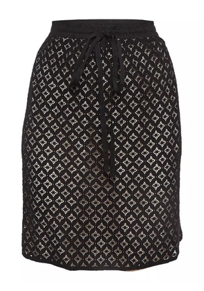 See by Chloé geometric lace skirt - Black