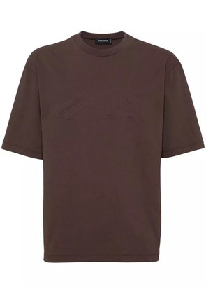 DSQUARED2 embossed-logo T-shirt - Brown