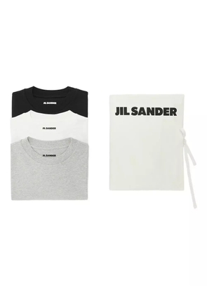 Jil Sander logo-patch T-shirt (set of three) - Grey