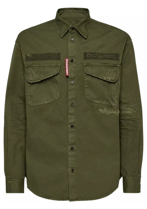 DSQUARED2 Ranger logo-embroidered shirt - Green