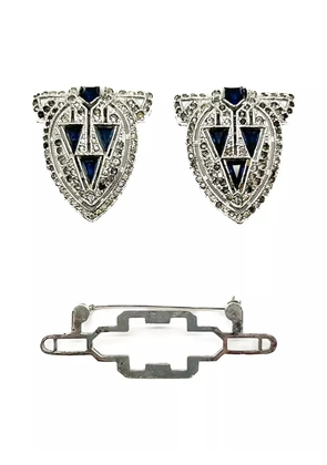 Jennifer Gibson Jewellery 1940s Coro dress clip - Silver