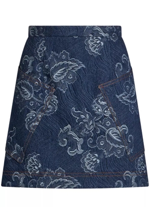 ETRO denim mini skirt - Blue