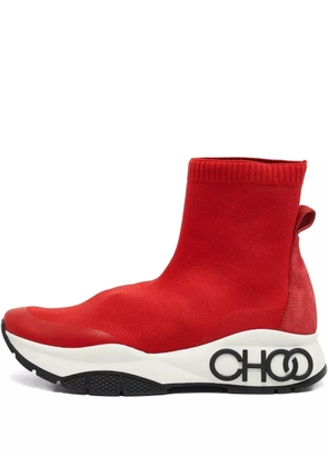 Jimmy Choo Pre-Owned Raine knitted slip-on sneakers - Green