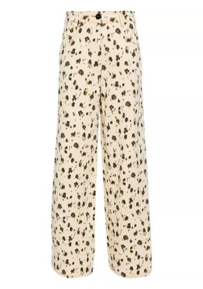 Forte Forte leopard-print palazzo pants - Neutrals