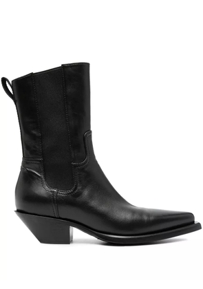 Premiata 50mm leather ankle boots - Black