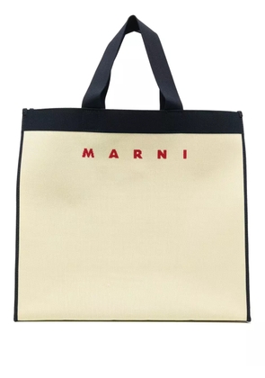 Marni Jacquard tote bag - Yellow
