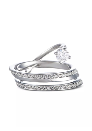 Swarovski Vintage crystal-embellished ring - Silver