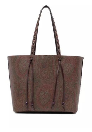 ETRO paisley-jacquard shoulder bag - Brown