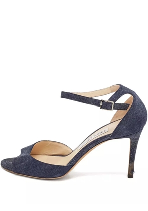 Jimmy Choo Pre-Owned 95mm Miranda sandals - Blue