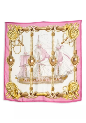 Hermès Pre-Owned 1990s Tribord scarf - Pink