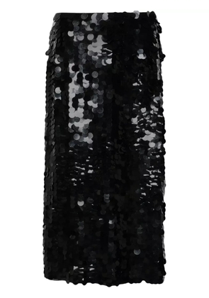 P.A.R.O.S.H. sequined midi skirt - Black