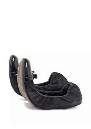 Louis Vuitton Pre-Owned 2024 suede ballet flats - Black