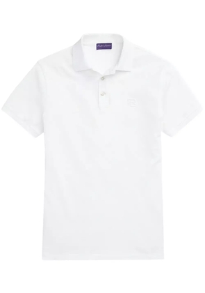 Ralph Lauren Purple Label logo-embroidered polo t-shirt - White