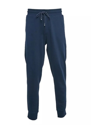 BOSS cotton drawstring trousers - Blue