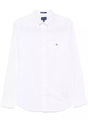 Gant logo-embroidered shirt - White
