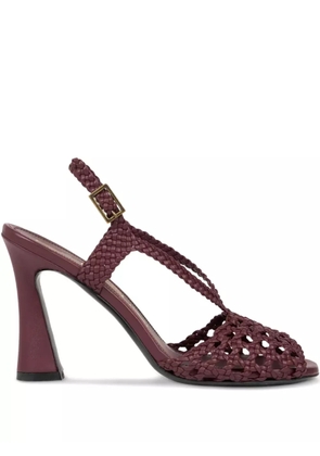 ETRO woven heeled sandals - Red