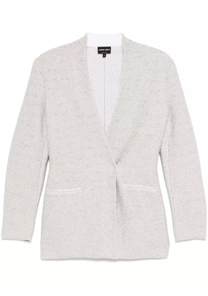 Giorgio Armani lurex blazer - White