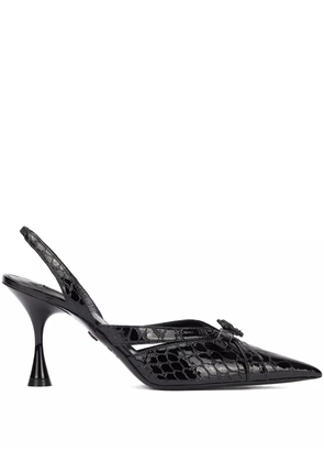 Roberto Cavalli pointed-toe slingback pumps - Black