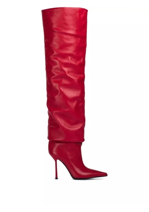 Le Silla 100mm Bella slouchy pointed-toe boots - Red
