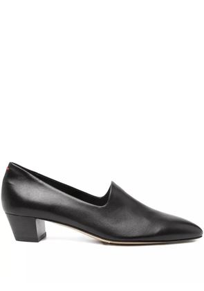 Aeyde 40mm almond-toe block-heel loafers - Black
