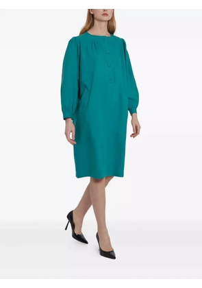 Saint Laurent Pre-Owned 1970s cotton midi dress - Green