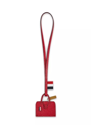 Thom Browne leather keyring - Red