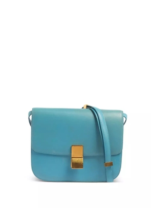 Celine Pre-Owned Classic Box leather shoulder bag - Blue