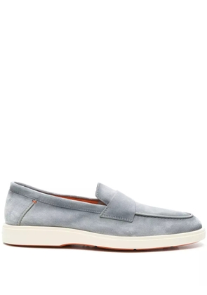 Santoni suede loafers - Blue
