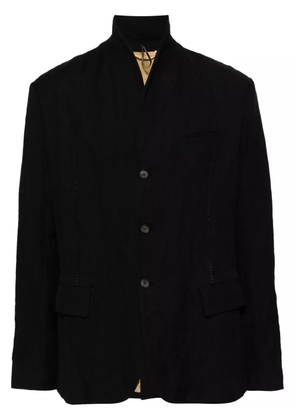 Masnada stand-up collar blazer - Black
