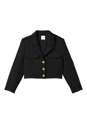 St. John textured button jacket - Black