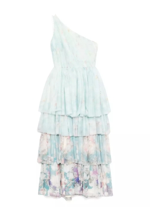 Saiid Kobeisy floral-printed dress - Blue