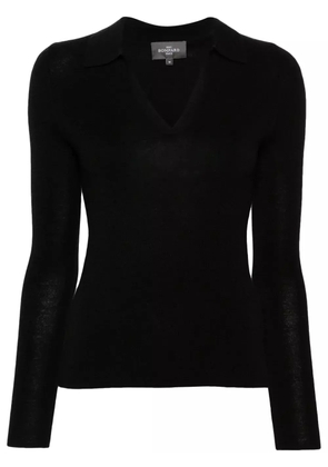 BOMPARD knitted polo top - Black